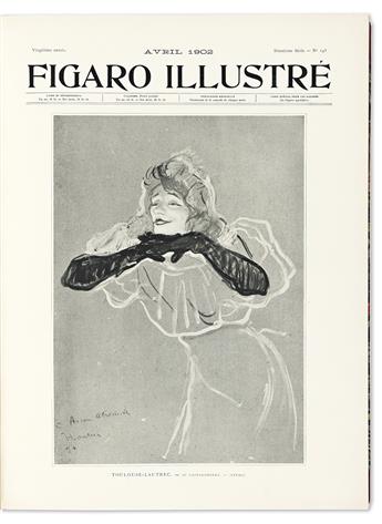 VARIOUS ARTISTS. FIGARO ILLUSTRÉ. Group of 22 bound volumes. 1890-1911. Each 16½x12½ inches, 42x31¾ cm. Jean Boussod, Manzi, Joyant & C